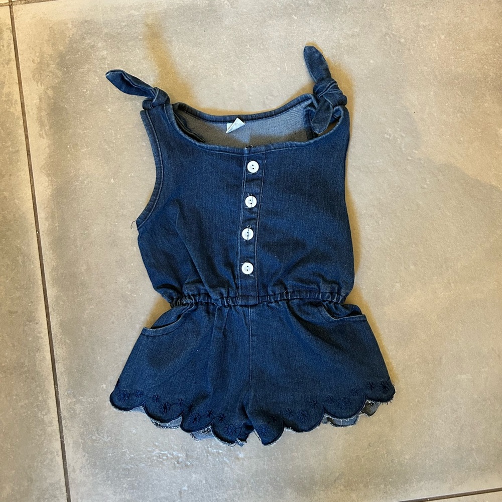 Denim romper